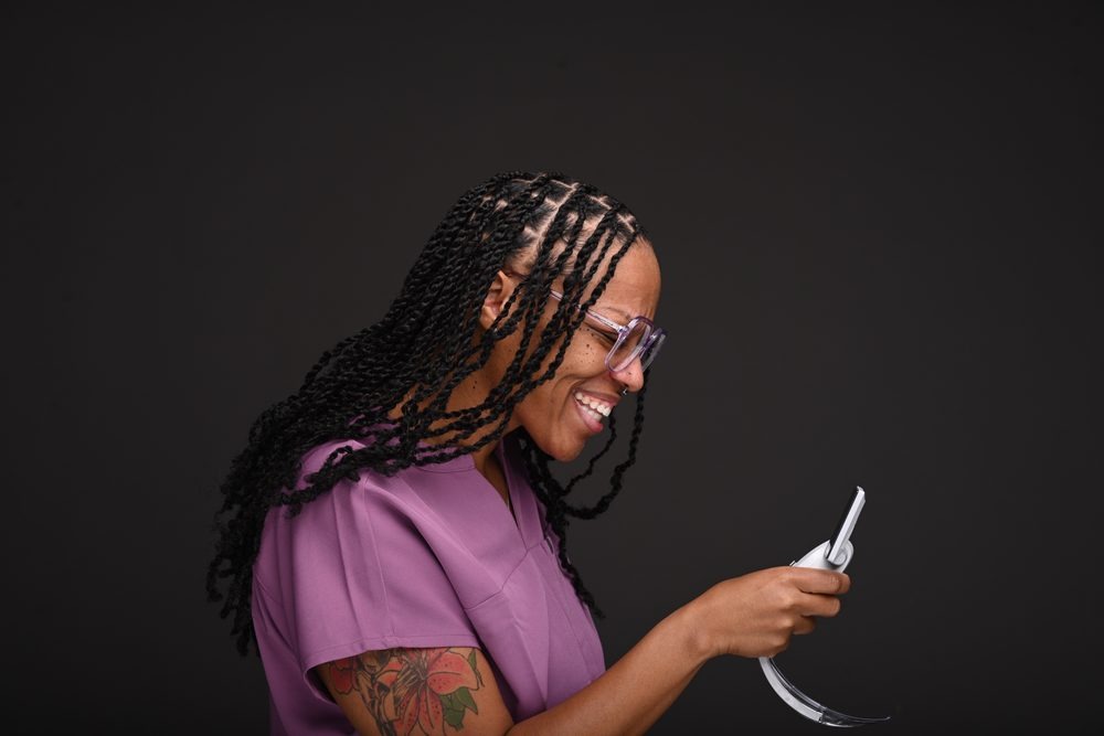 Dr. DeVontee' D. Rayford in a clinical setting
